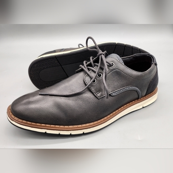 Mix No. 6 Shoe Mens 8.5 M Bache Lace Up Charcoal Black Oxford Casual - Picture 9 of 9